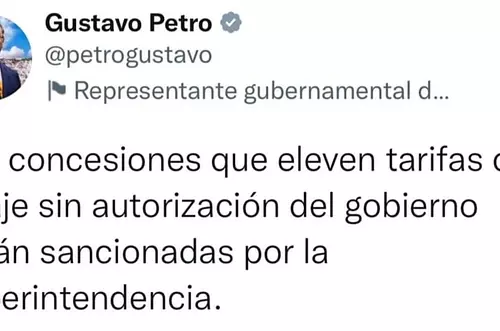 ¿Concesiones serían sancionadas por incremento de peajes?