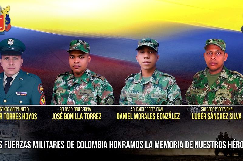   Estos son los militares muertos en Uribe