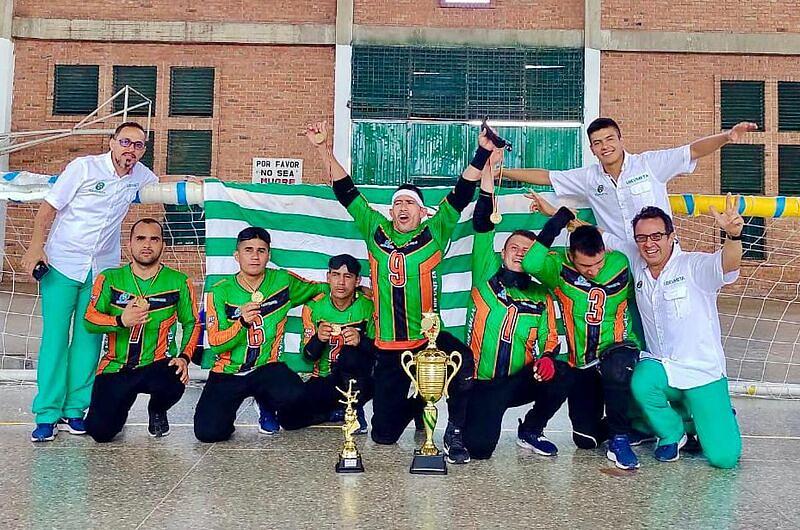 Selección Meta de Goalball  campeona nacional en Bucaramanga