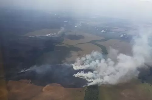 Intentan controlar incendio en Parque Nacional El Tuparro
