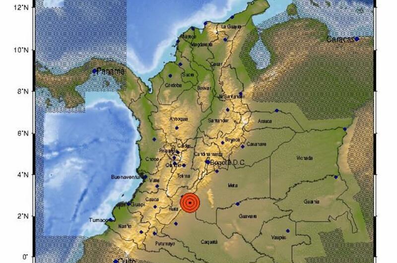 Temblor de 5.1 grados en Colombia