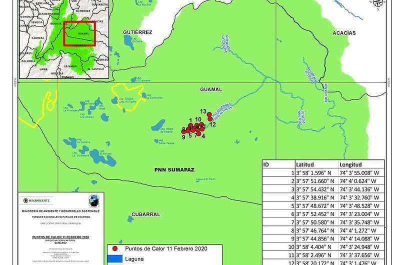 Nuevo incendio forestal en el parque natural Sumapaz