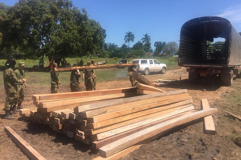 Contundente golpe al tráfico ilegal de madera en el Meta