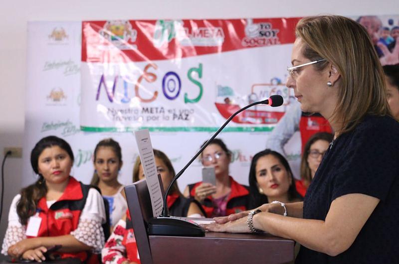 Marcela Amaya lanza el programa "NICOS" para niños, niñas y adolescentes