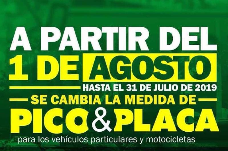 ¡Atención! Cambia el Pico y Placa en Villavicencio