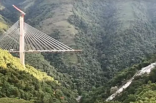 Todo listo para la implosión del puente Chirajara