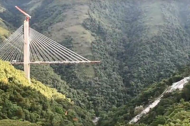 Todo listo para la implosión del puente Chirajara