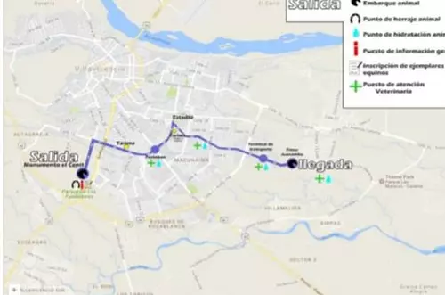 Este será el recorrido de la cabalgata de este jueves 28 de junio