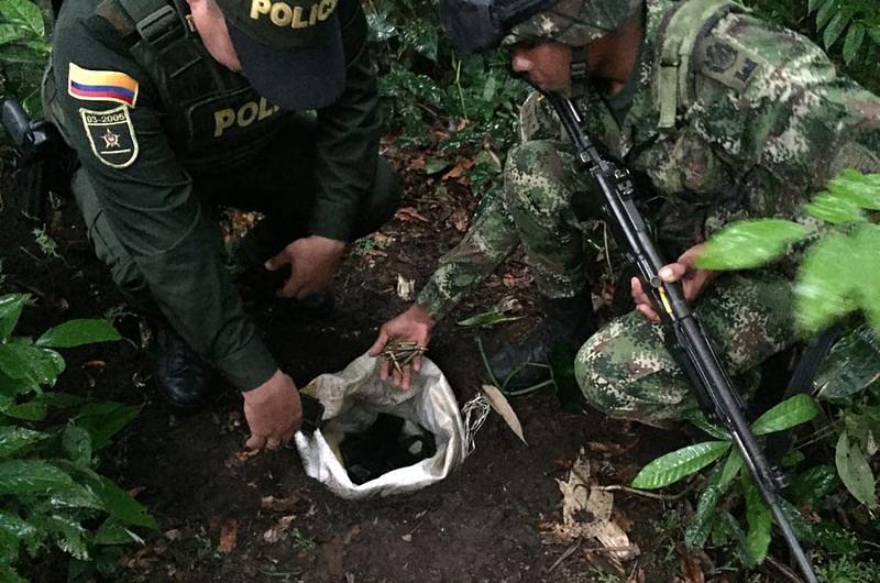 Hallada caleta con armamento de guerra en San Martín, Meta