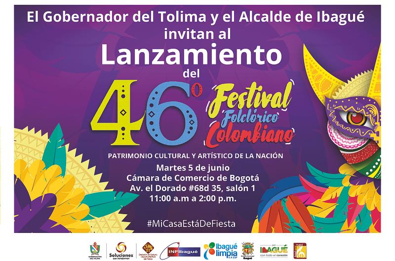 Ibagué realiza lanzamiento del Festival Folclórico Colombiano en Bogotá