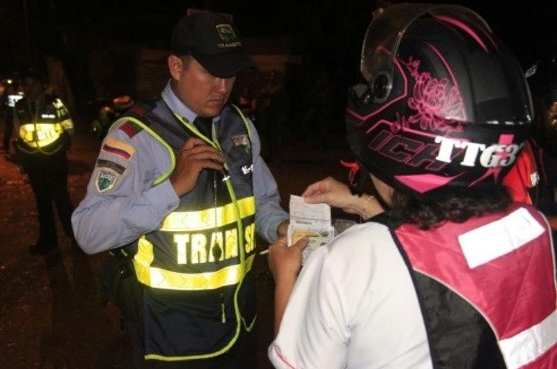 Agentes de tránsito intensificarán operativos nocturnos 