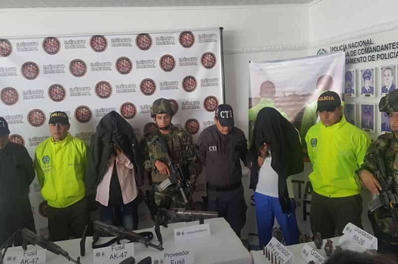 Integrantes de Grupo Residual de las Farc fueron capturados