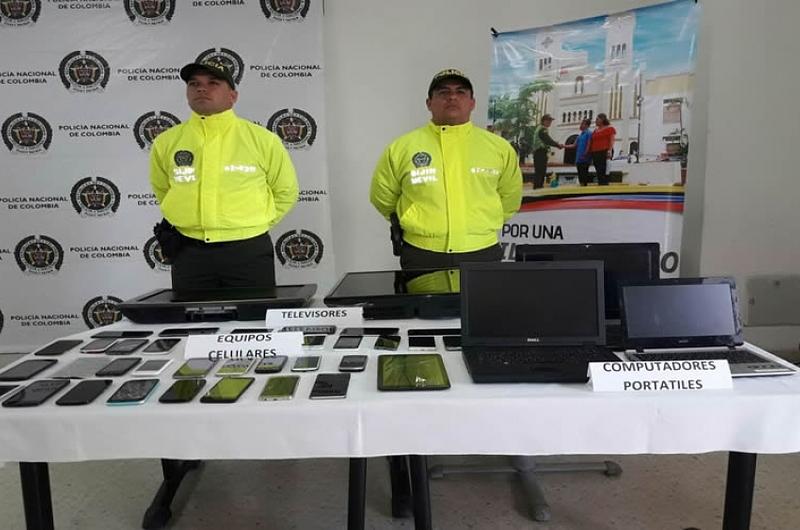 Se recupera elementos hurtados en Villavicencio avaluados en 493 millones