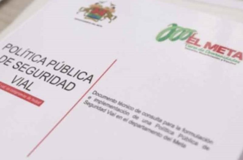 Política Pública en Seguridad Vial para el 2018 en el Meta