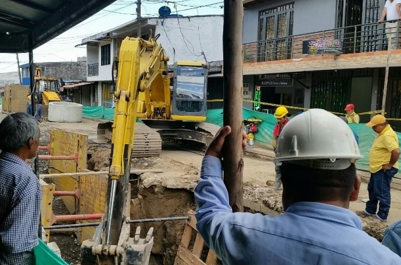 Las obras de alcantarillado de Ciudad Porfía se suspenden