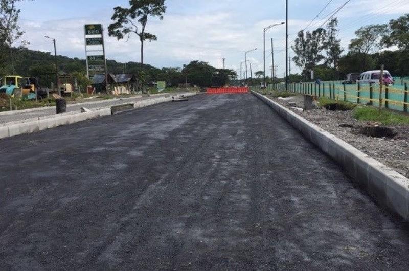 Tramo de la doble calzada vía Porfía será pavimentado esta semana 