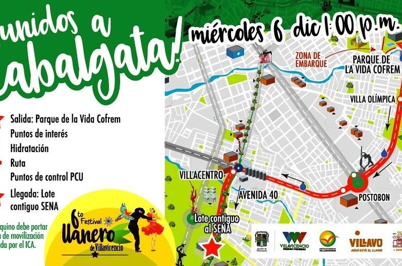 Este será el plan de movilidad durante la cabalta del VI Festival Llanero 