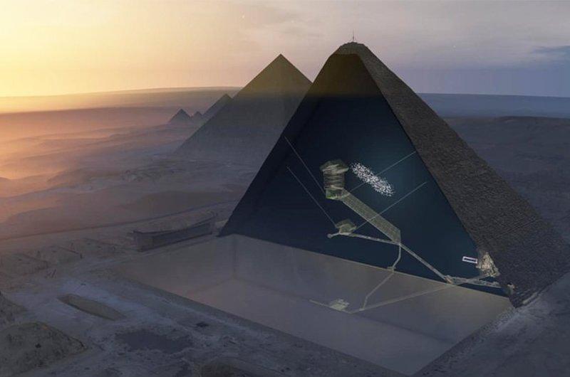 Cámara oculta en la gran pirámide de Guiza gracias a los rayos cósmicos
