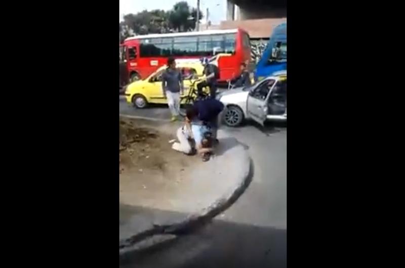 En vídeo, agresión entre conductores en plena vía 