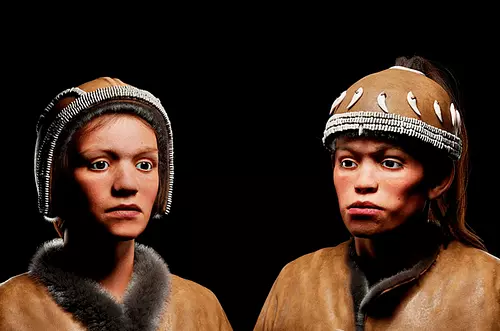 Reconstrucción detallada de dos adolescentes que vivieron hace 30.000 años