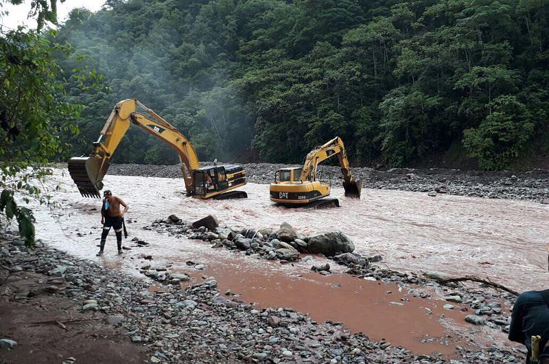 Terminan trabajos de reparación desde quebrada La Honda