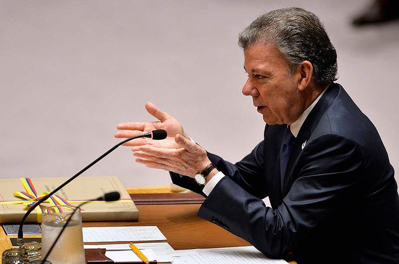 "La guerra en Colombia ha terminado": Santos ante la ONU