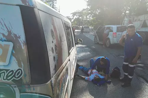 Herido en accidente de tránsito Cangrejo