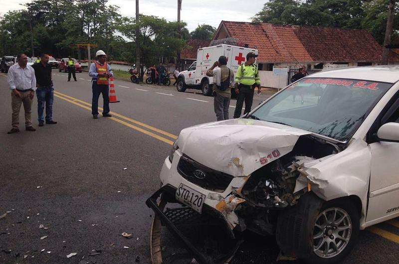 Siete heridos en accidente de tránsito 