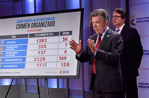 Decomisan 13,9 toneladas de cocaína a crimen organizado en la última semana