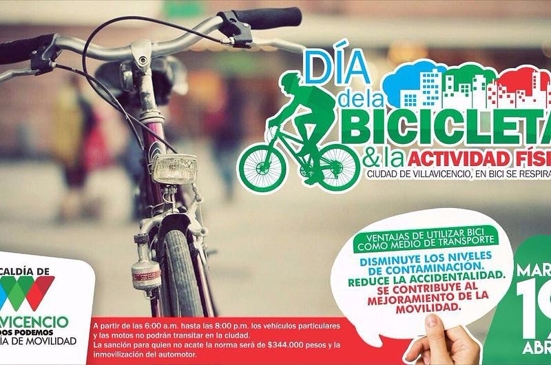 Hoy Día sin carro y sin moto en Villavicencio