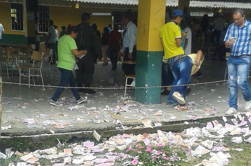 Destruyeron dos urnas con votos en el municipio de Lejanías