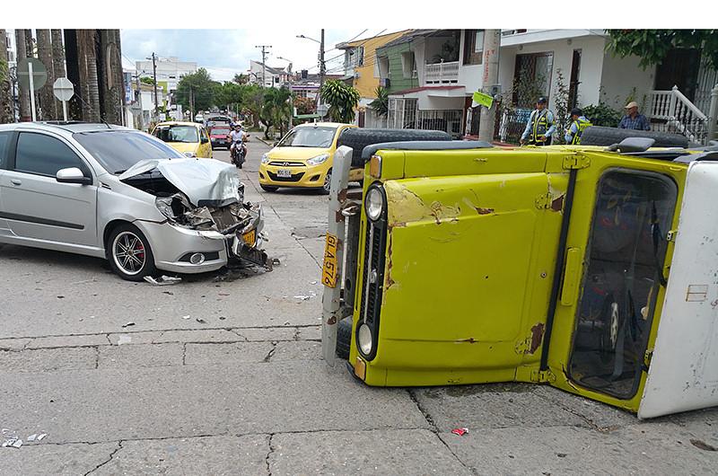 Una menor herida en aparatoso accidente de tránsito en Villavicencio