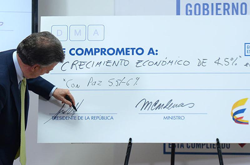 Gobierno se compromete a que la tasa de crecimiento económico sea del 4,5 por ciento en el 2018 