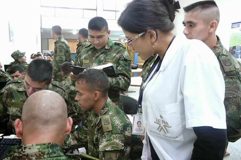 Cupos en el SENA para soldados heridos en combate