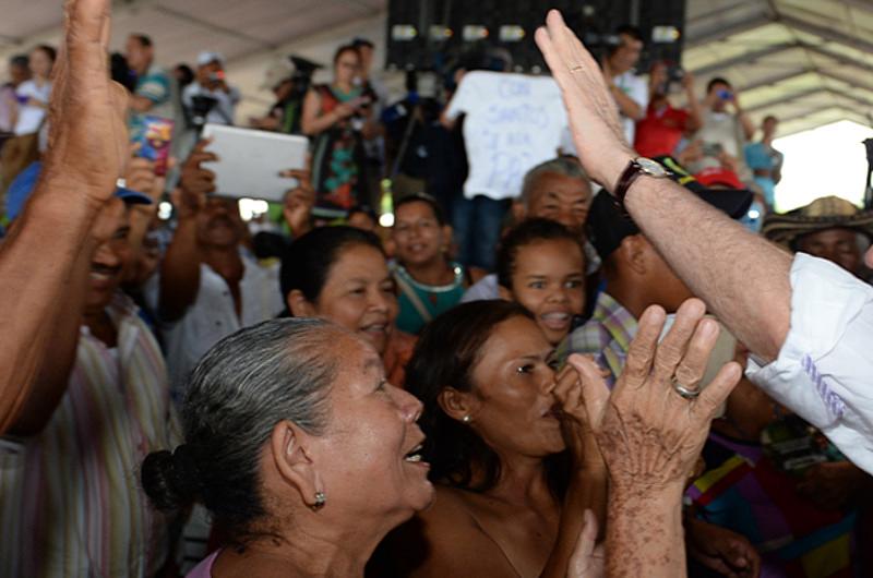 La paz de Colombia comienza en el campo, afirmó el Presidente Santos 