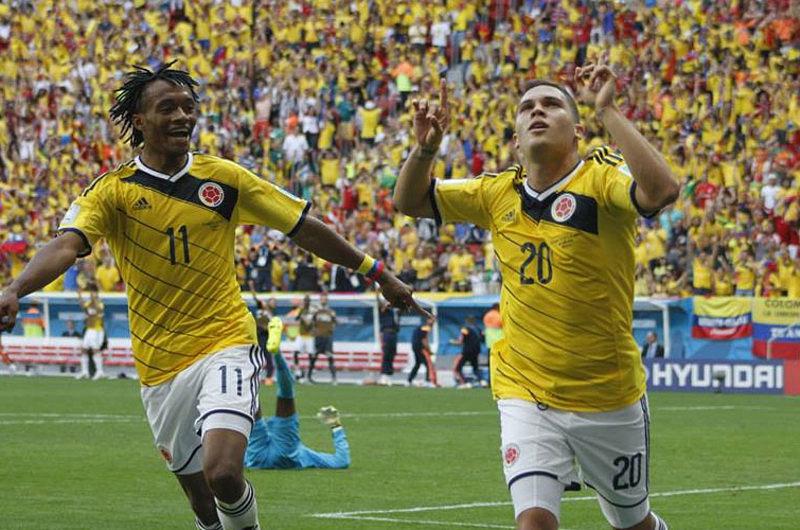 Colombia clasifica a octavos de final en Brasil 2014