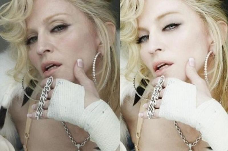 Aparecen fotografías de Madonna sin Photoshop