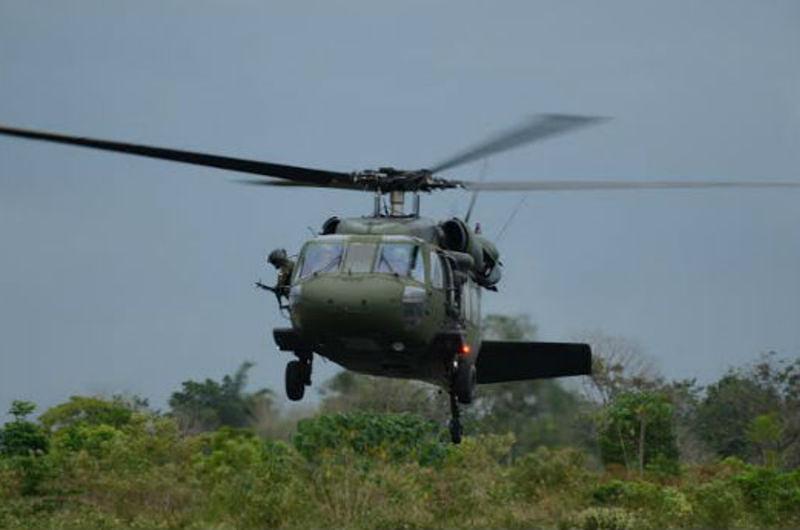 Cuatro militares muertos al accidentarse un helicóptero del Ejército Nacional en Mesetas