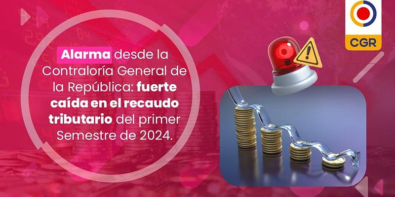 Alarma en la Contraloría por caída en el Recaudo Tributario