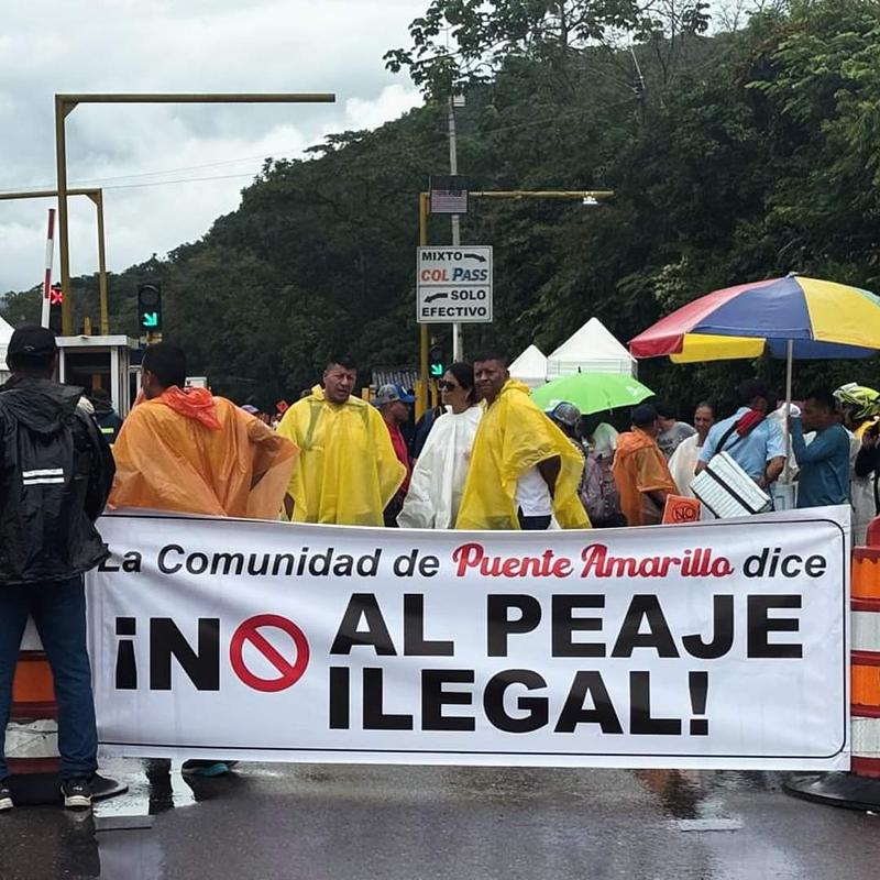 Habitantes preparan cierre total en el peaje Puente Amarillo