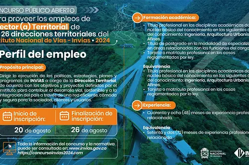 Abren inscripciones para elegir los directores del Invías