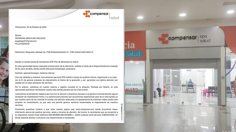 Indignación por carta de EPS a paciente fallecida