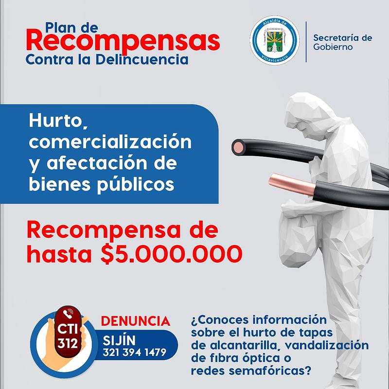 Hasta $5 millones por denunciar daños a bienes públicos