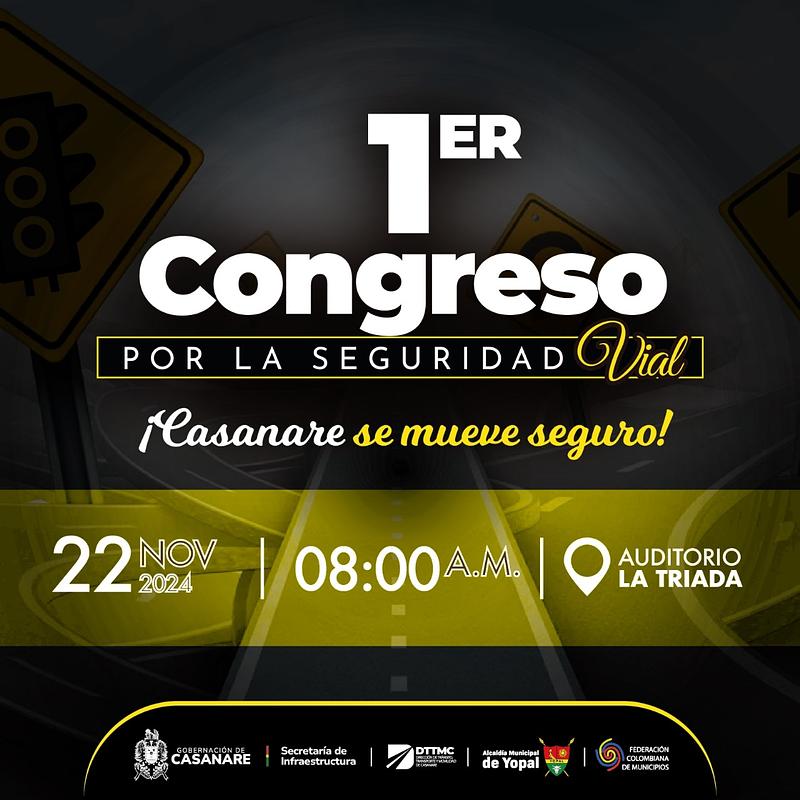 Casanare se une por la vida: 1er Congreso de Seguridad Vial