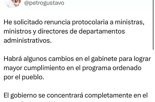 Petro sacude su gabinete tras crisis ministerial