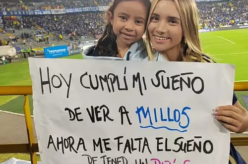 La emotiva petición de Salomé en El Campín