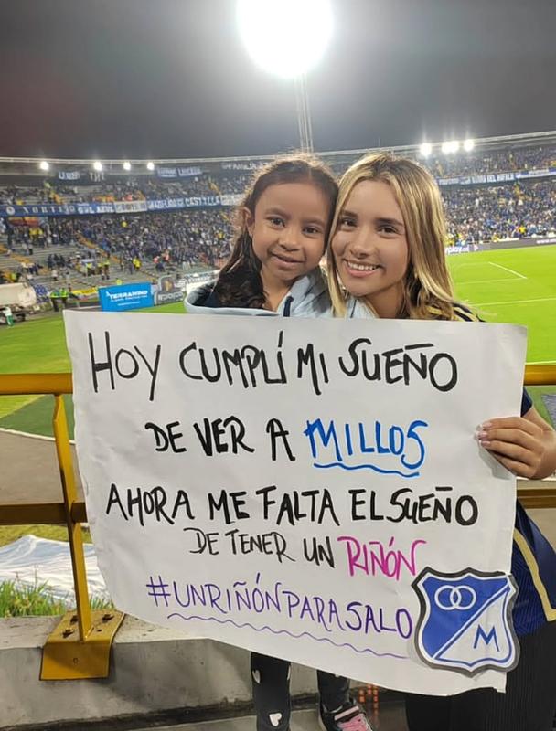 La emotiva petición de Salomé en El Campín