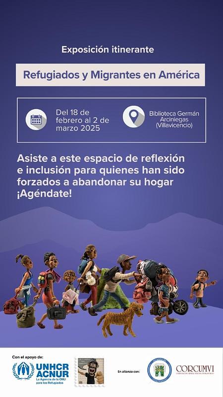 Exposición sobre migrantes llega a colegios de Villavicencio