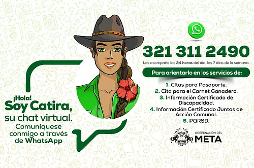 ‘Catira’: el chat virtual que agiliza trámites en el Meta