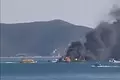 Catamarán en llamas en Santa Marta: turistas evacuados